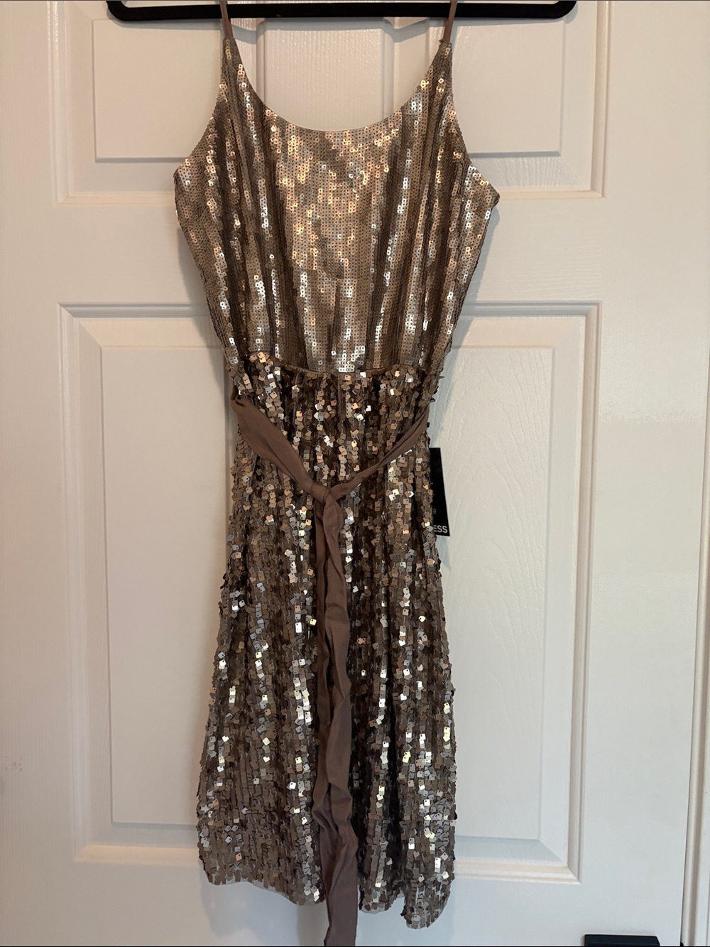 NWT Express Gold Sequin Mini Dress,Medium